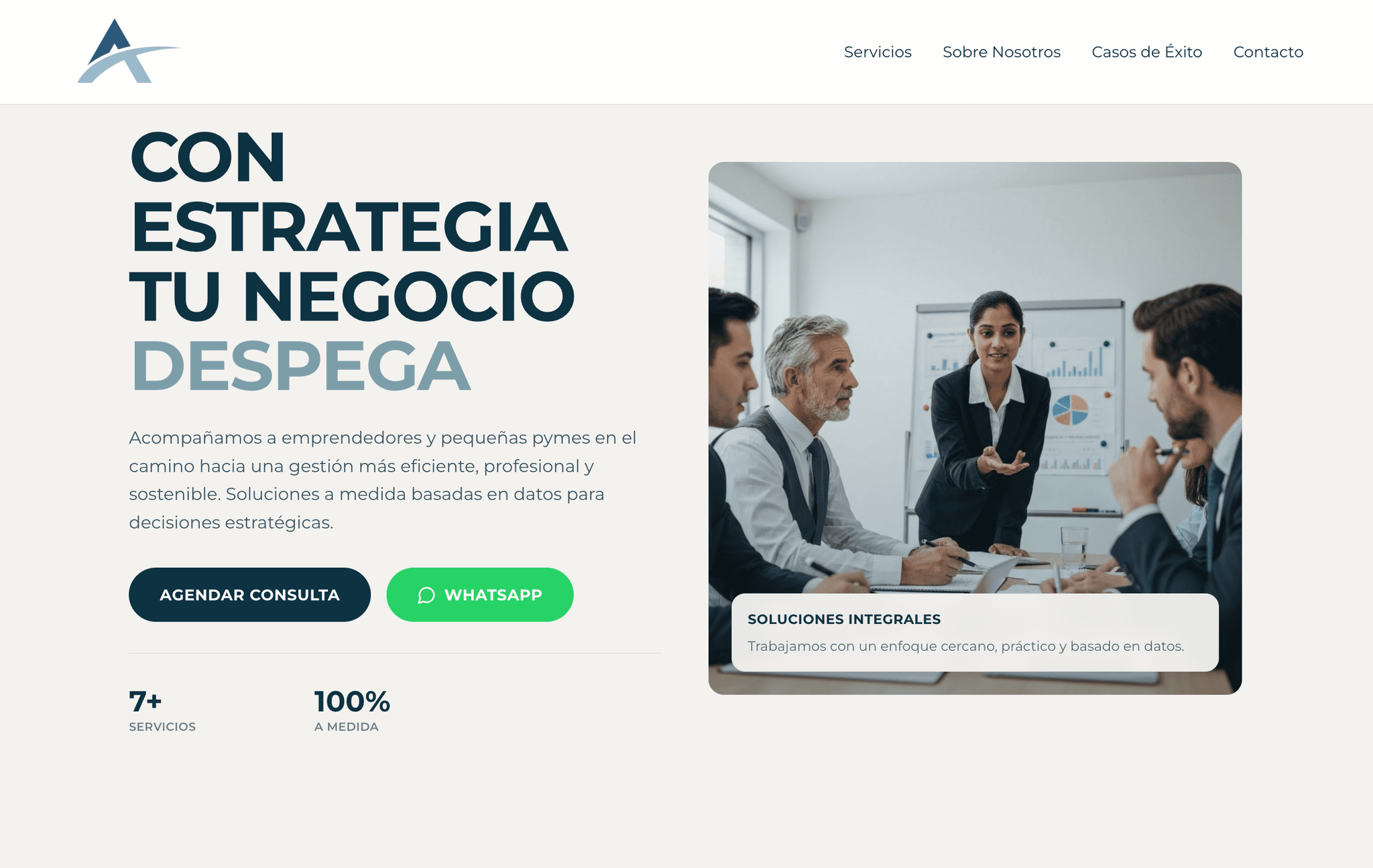 Landing Adia Consultora