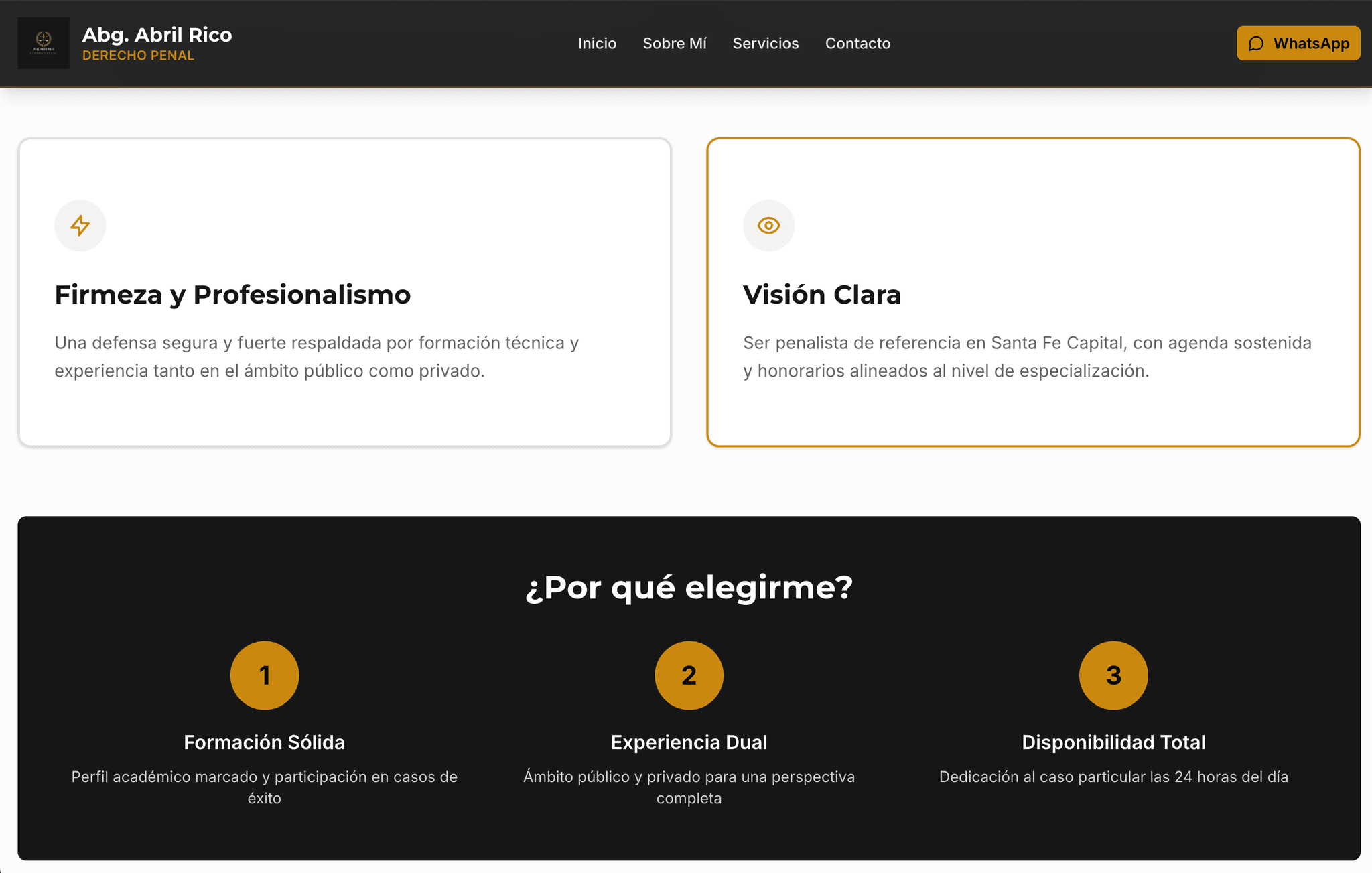 Landing Abogado Rico